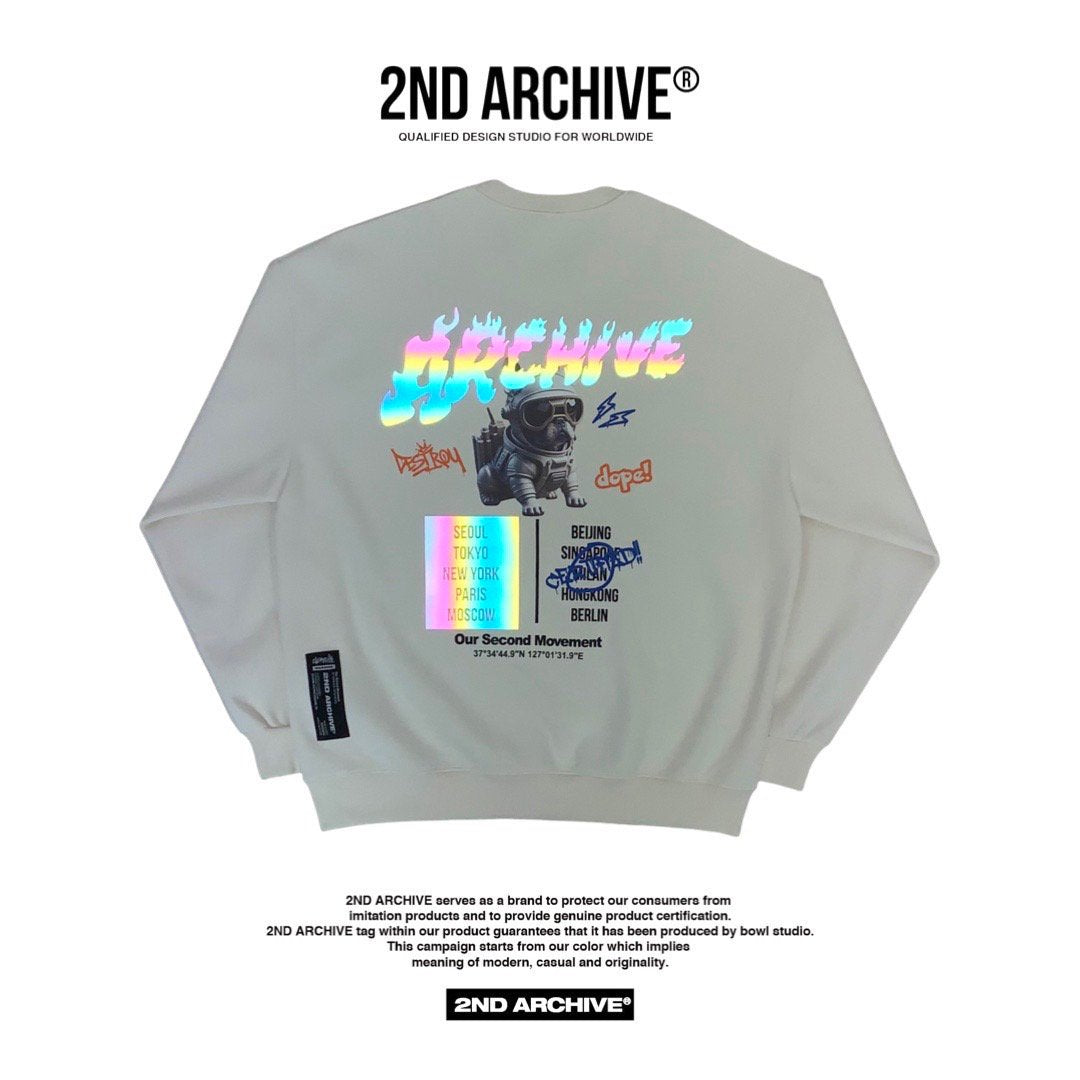 Graphic sweater with bold design unisex by 2nd Archive