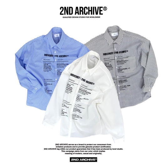 [2nd Archive] Schedule Print Shirt (SAB83)