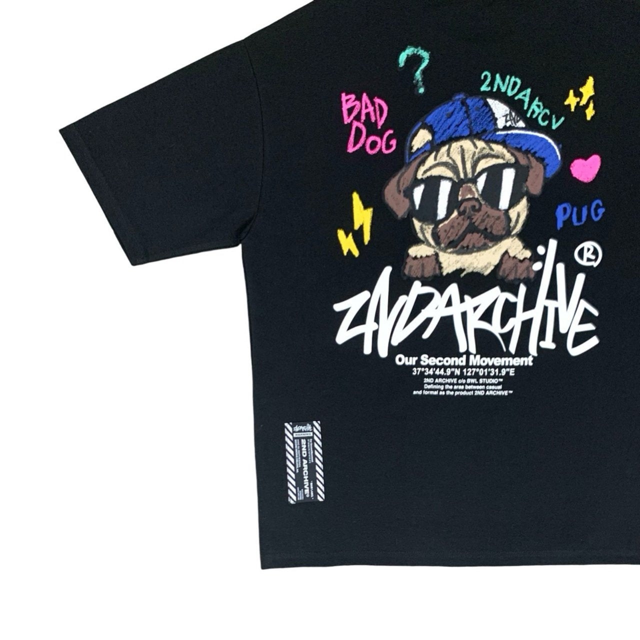 [2nd Archive]新しいパグクレヨンTシャツ(SAB145)