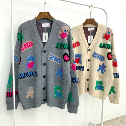 Unique cardigan design from Korean brand 2nd Archive