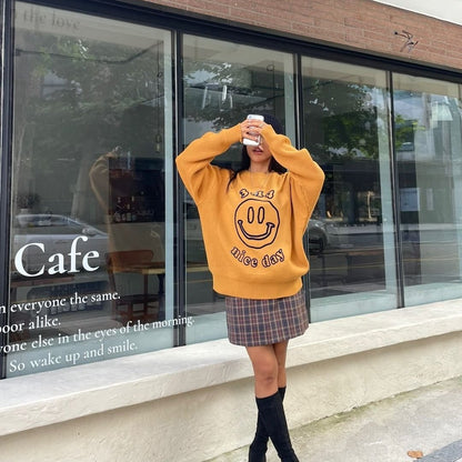 Cute unisex sweater, comfy, top Korean fashion