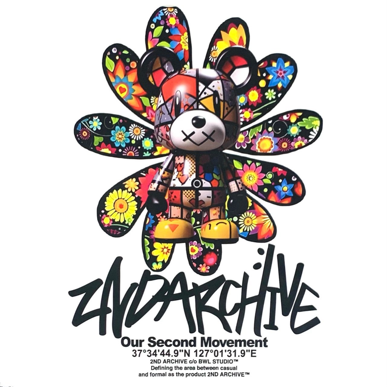 韓国ファッションブランドならではのアート系グラフィックTシャツ