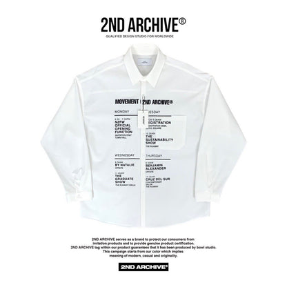 [2nd Archive] Schedule Print Shirt (SAB83)