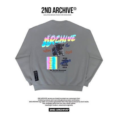 Cool graphic sweater from 2nd Archive unisex and stylish