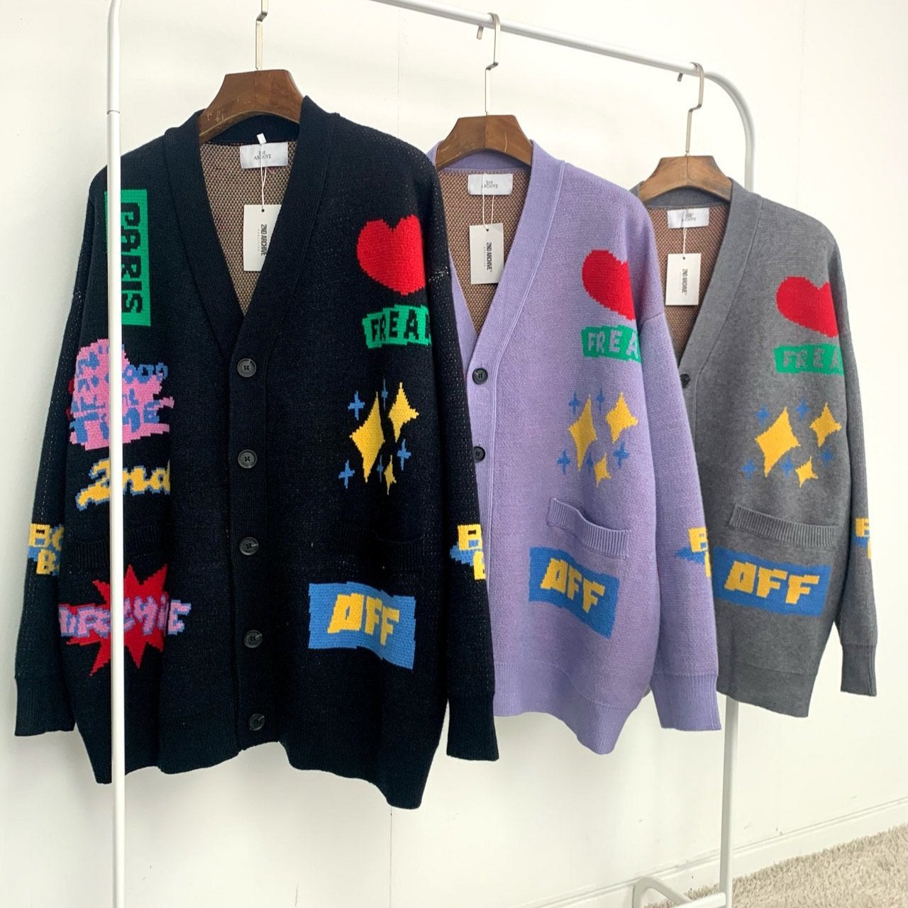2nd Archive] オールタイム ハート カーディガン Made in Korea