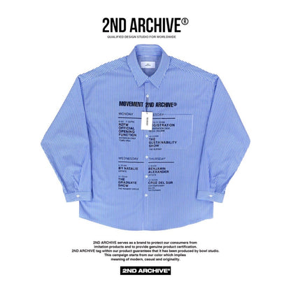 [2nd Archive] Schedule Print Shirt (SAB83)