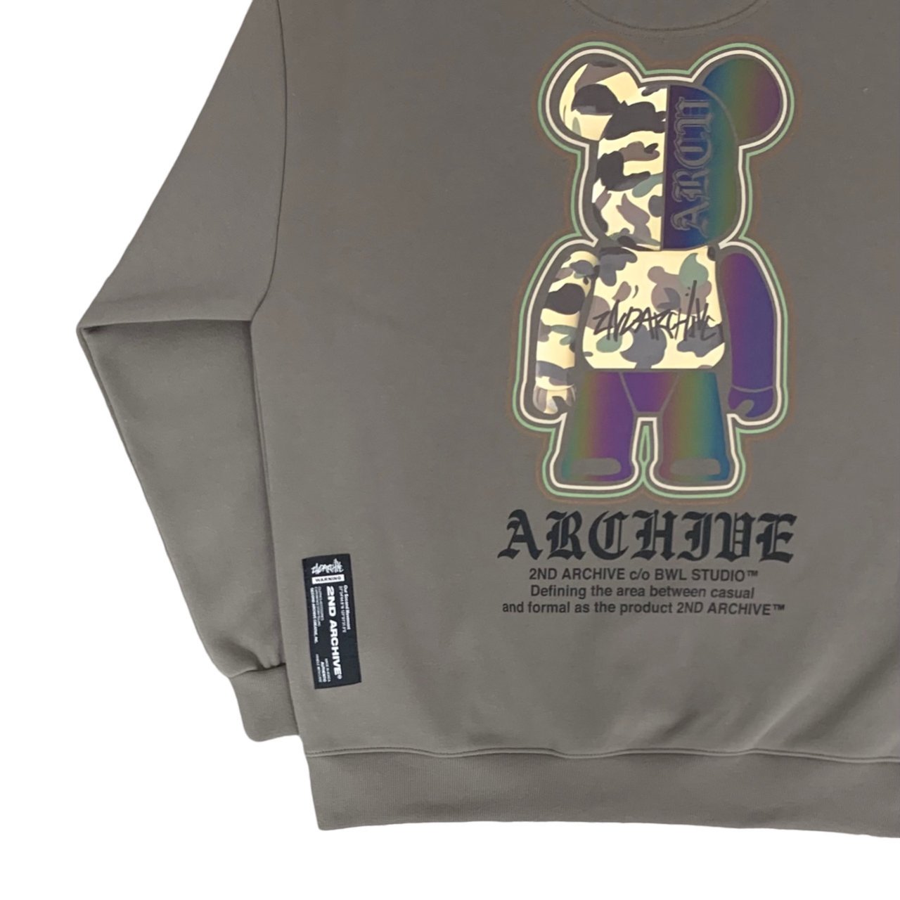 2nd Archive] 2nd Archive 迷彩柄 クマのセーター Made in Korea