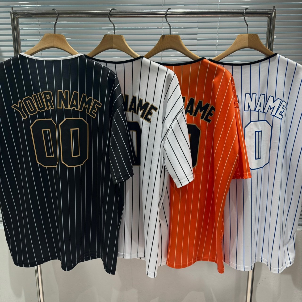 Streetwear baseball jersey, English lettering, best seller