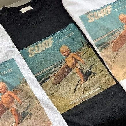 Unisex surfer tee, Korean made, best seller, 3 colors