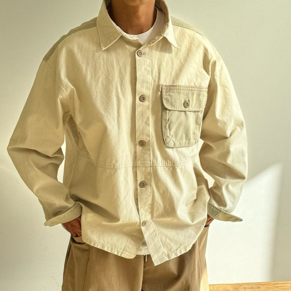 Cool outdoor button-up shirt, vintage hunting look