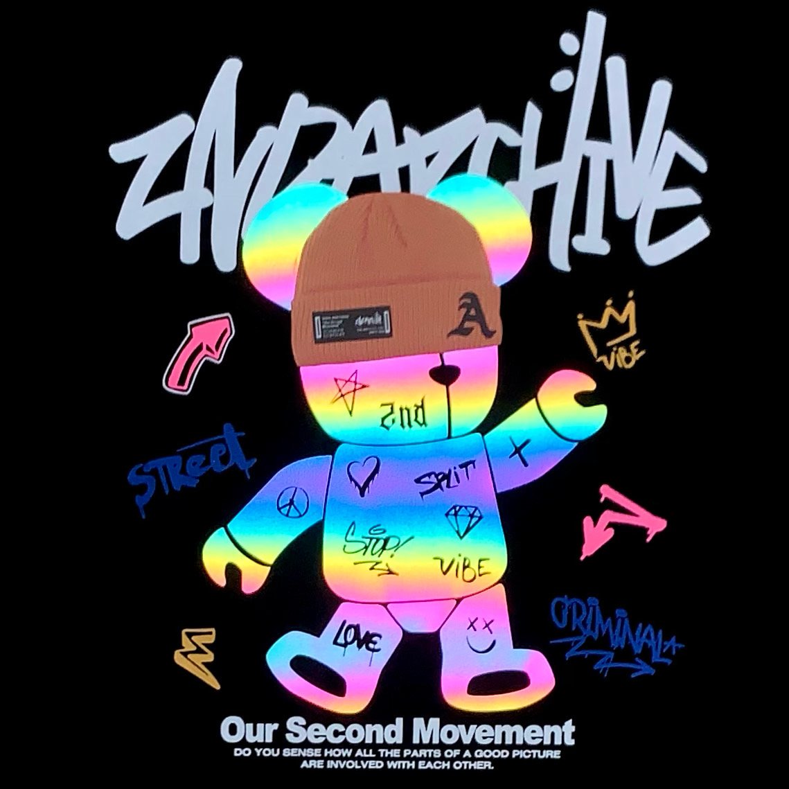 [2nd Archive]タトゥーテディベアTシャツ(SAB120F)