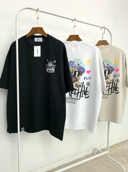 [2nd Archive]新しいパグクレヨンTシャツ(SAB145)