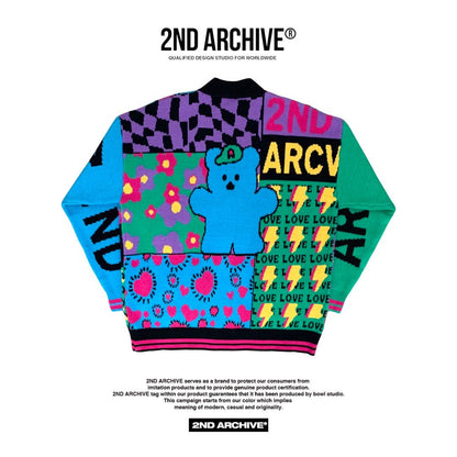 2nd Archive vibrant cardigan for layering