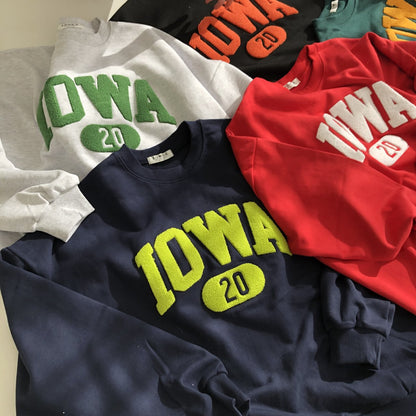 [Potato Club]  "IOWA" 3D English Lettering Sweater (PTC16)