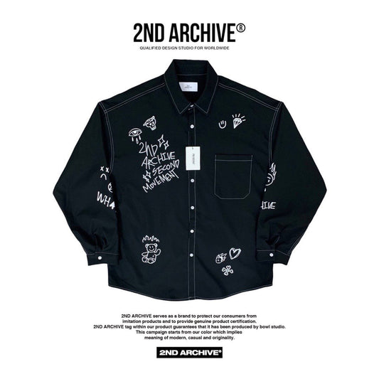 [2nd Archive] Skull Diamond Print Shirt (SAB80)