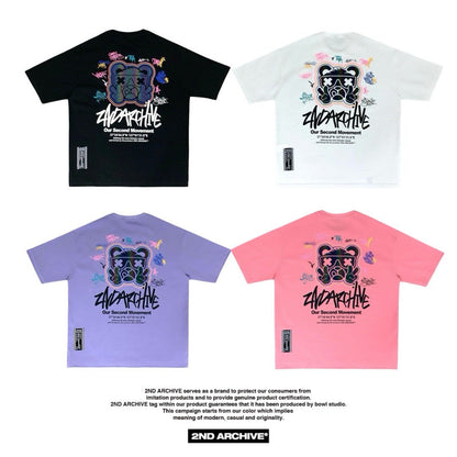 [2nd Archive]ピースベア反射Tシャツ(SAB126)