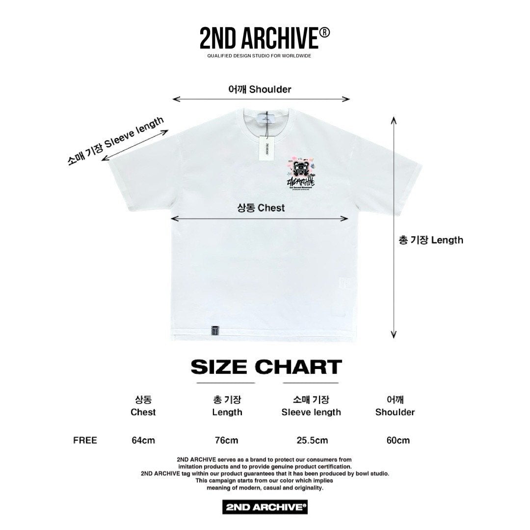 [2nd Archive]ピースベア反射Tシャツ(SAB126)