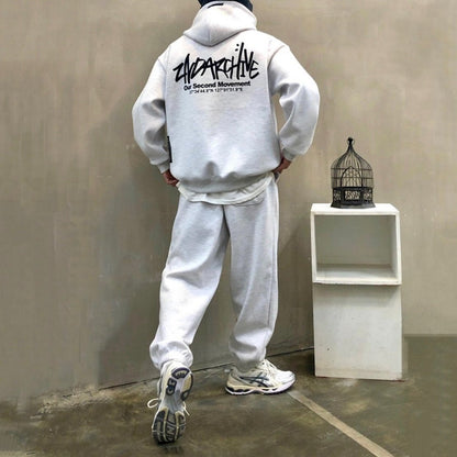 Unisex street style hoodie with 2nd Archive signature logo