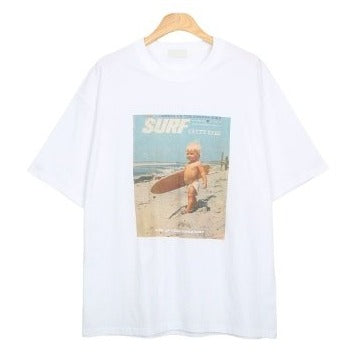 Korean surfer tee, unisex, best seller, 3 colors