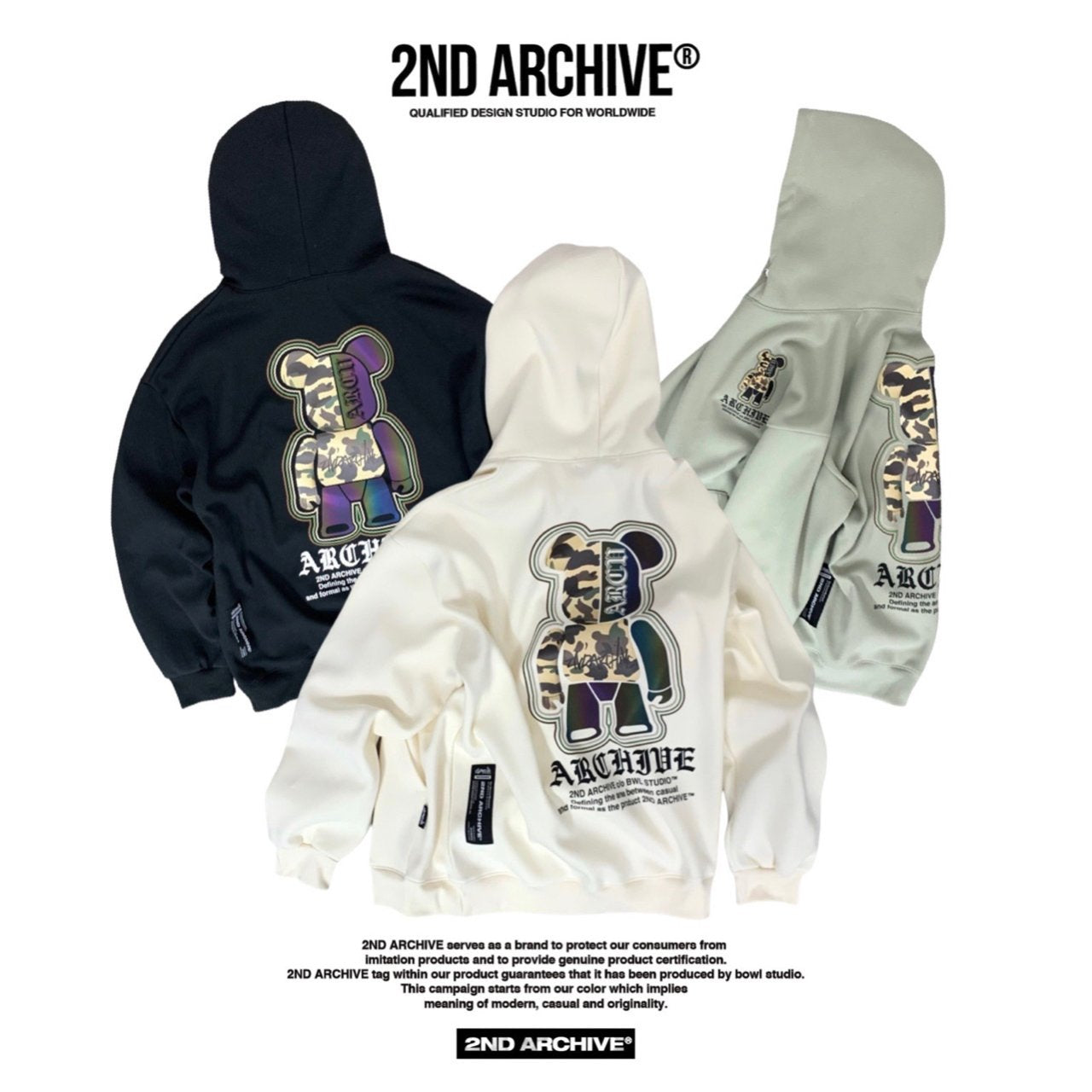 [2nd Archive] Camo Bear Scotch Hoodie (SAB90)