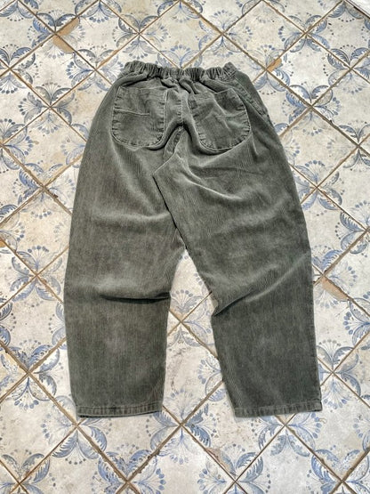 Trendy knee patch corduroy streetwear