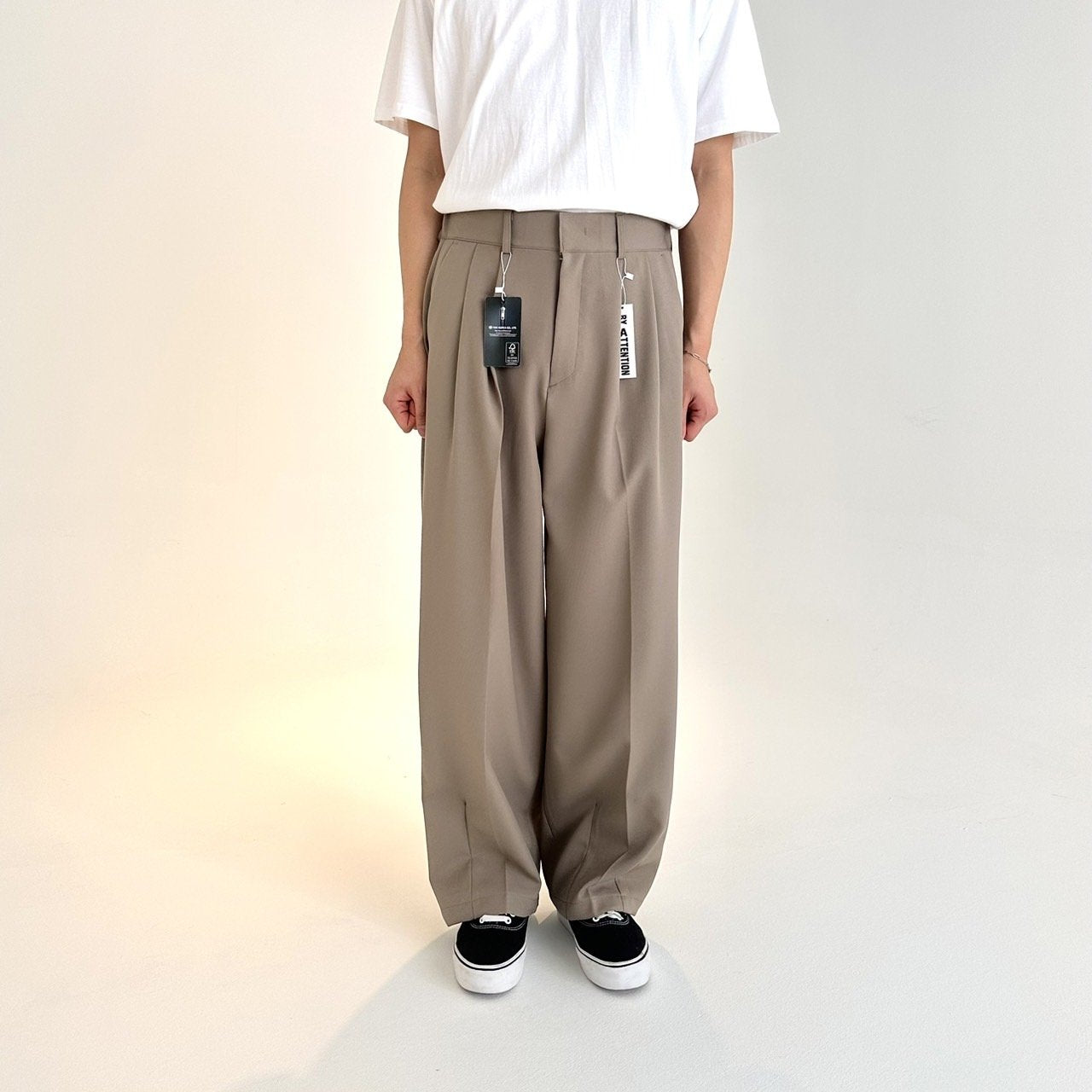 Best-selling oversized slack pants, Korean made, 2 colors