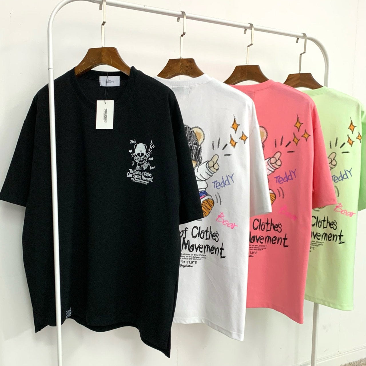 2nd Archive]ニット帽 クレヨンベア TシャツMade in Korea