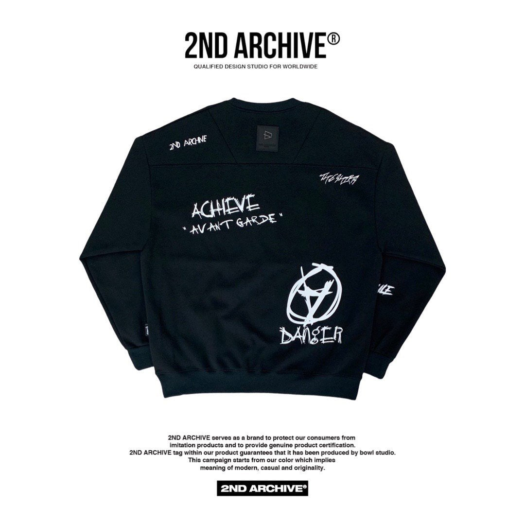 [2nd Archive] Anarchy Print Signature Sweater (SAB78)