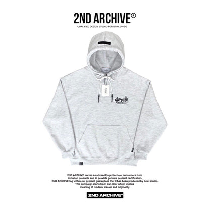 Korean-made 2nd Archive hoodie with signature logo