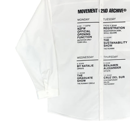 [2nd Archive] Schedule Print Shirt (SAB83)