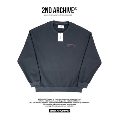 High-quality 2nd Archive embroidered logo sweater