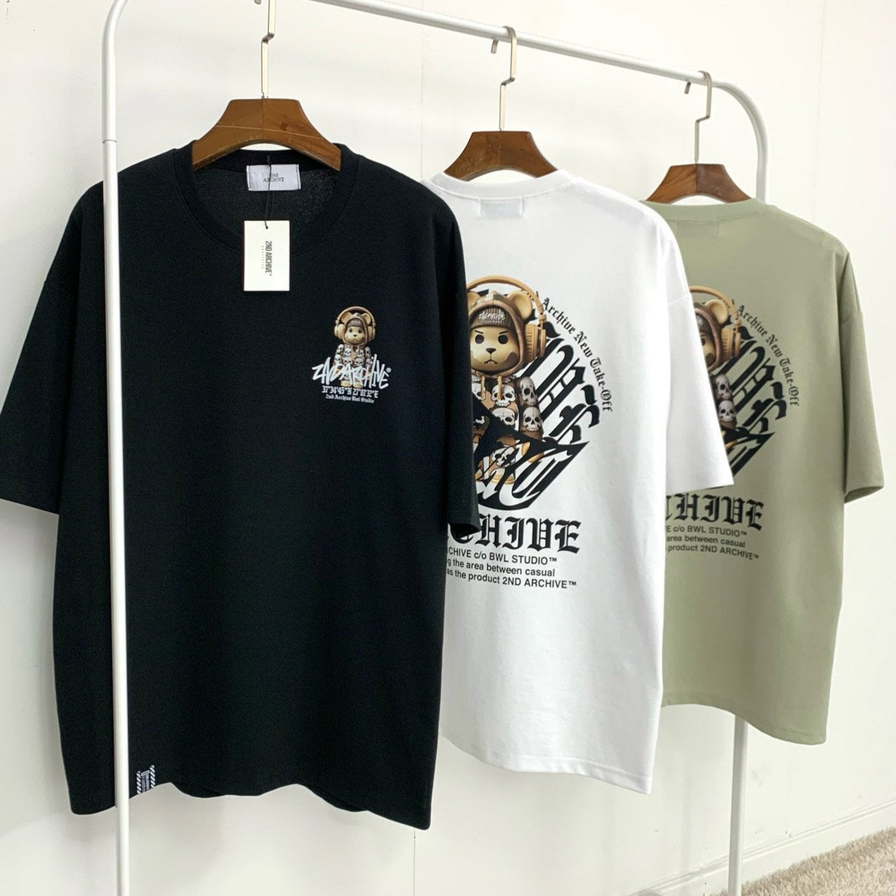 [2nd Archive]スカル迷彩ベアTシャツ(SAB121)