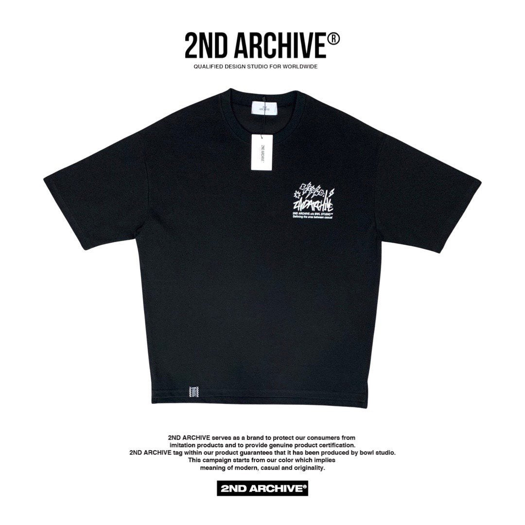 2nd Archive T-shirt, Korean penguin graphic.