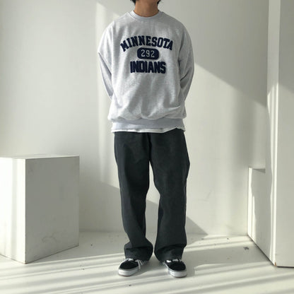 [Potato Club]  "Minnesota" 3D English Lettering Sweater (PTC18)