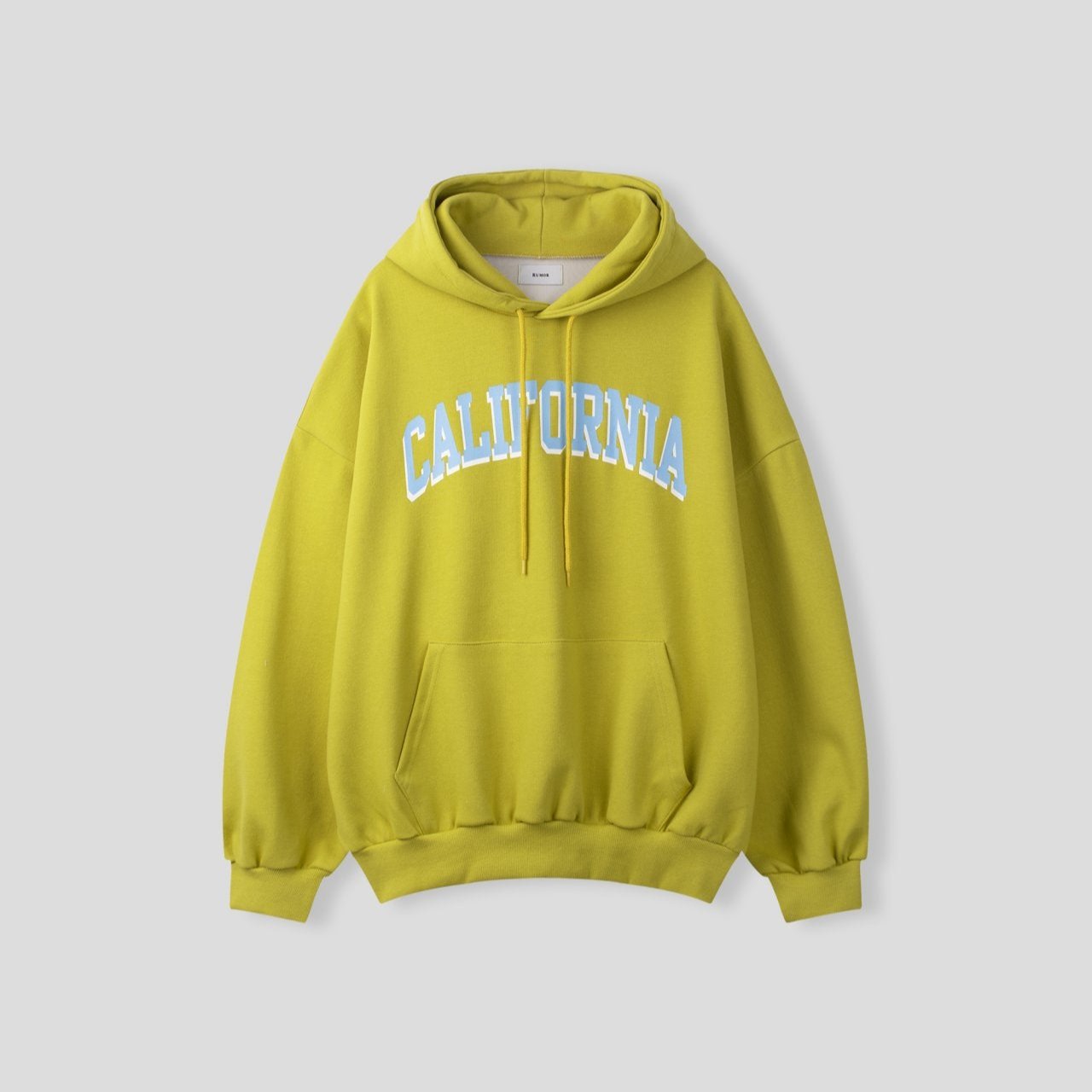 Bold California text on unisex oversized hoodie