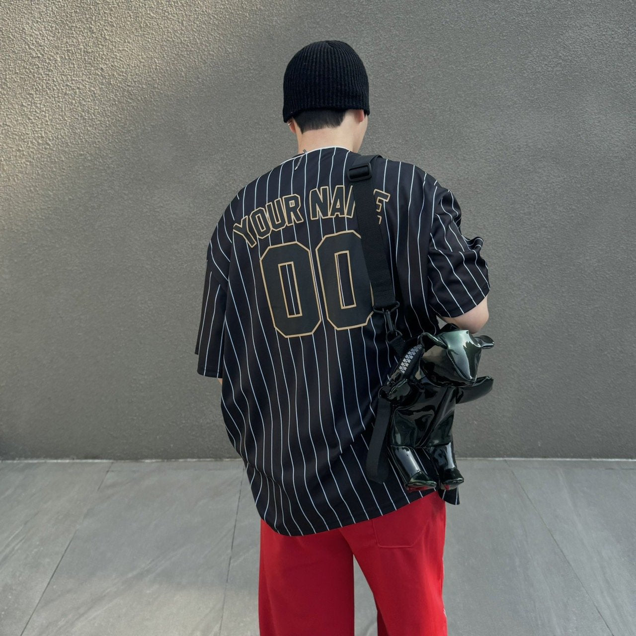 Street fashion baseball jersey, English lettering, top seller