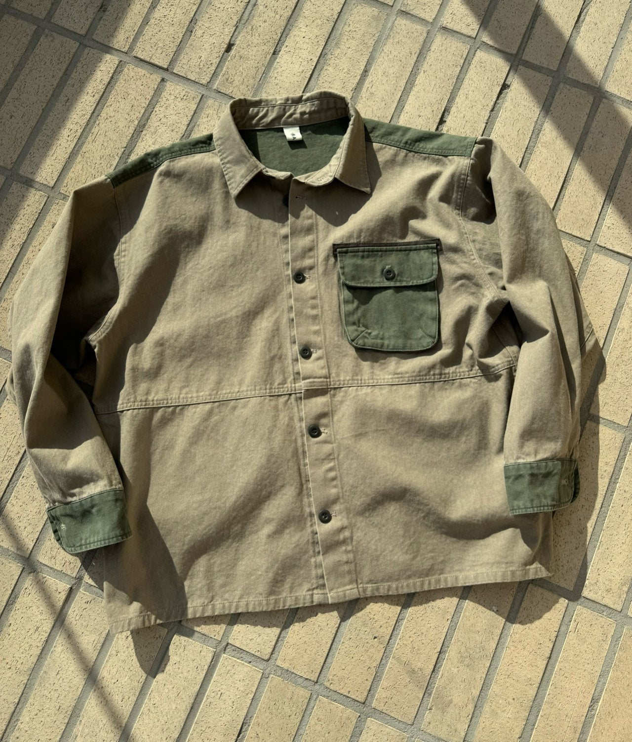 Korean vintage hunting shirt, 2 colors, outdoor style