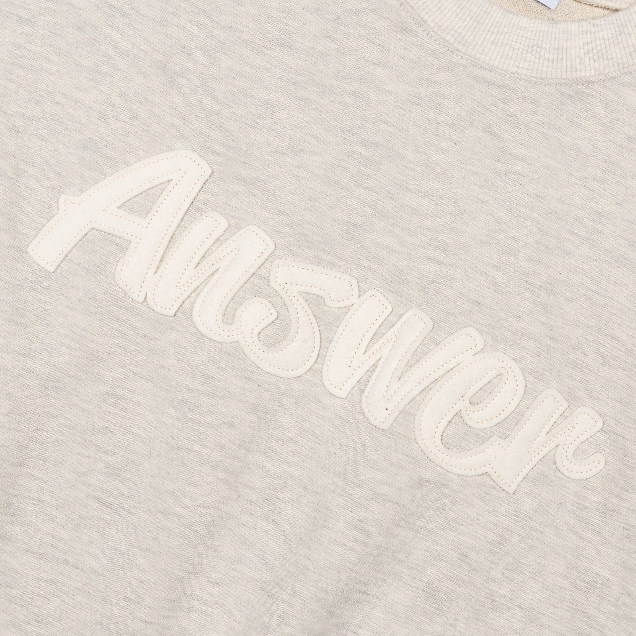 [Potato Club]  "Answer"  Embroidered  English Lettering Sweater (PTC17)