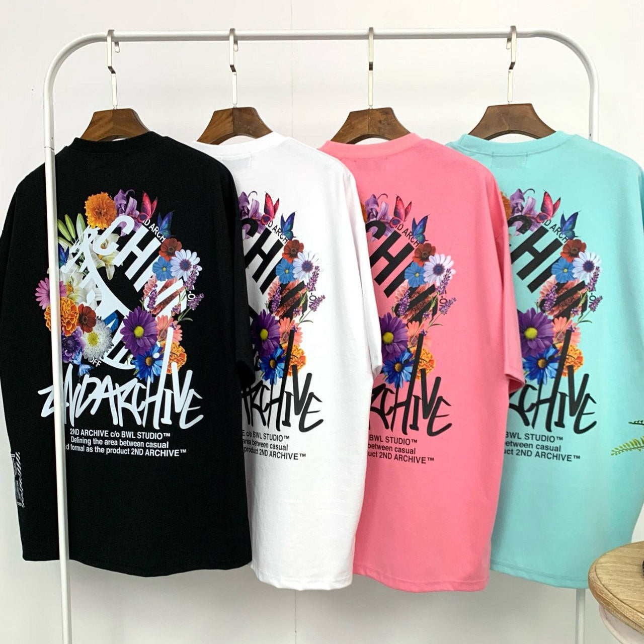 [2nd Archive]フラワーガーデンプリントTシャツ(SAB128)