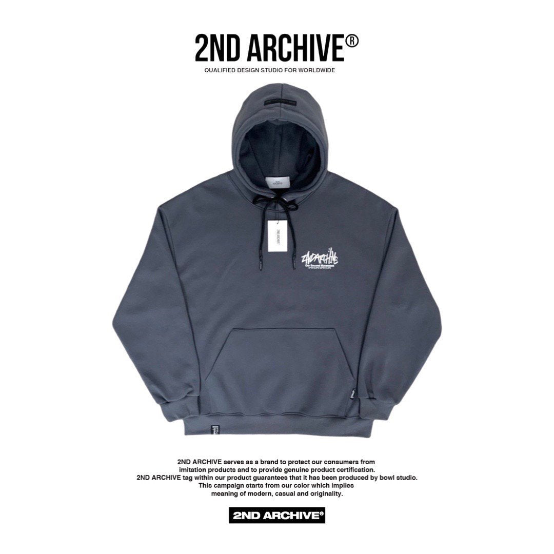 Signature logo hoodie sweater by 2nd Archive, modern design