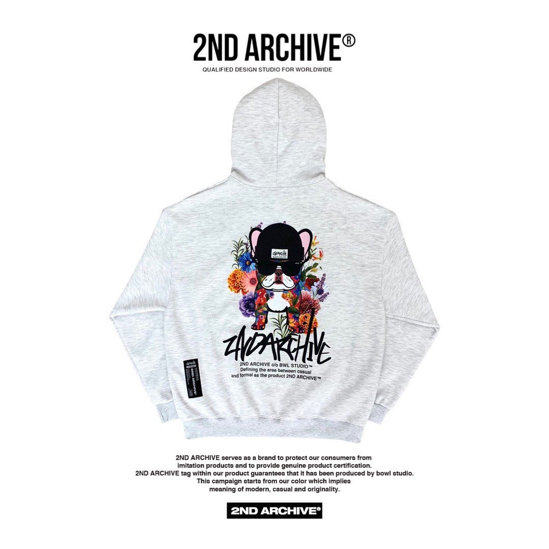 [2nd Archive]Flower Bulldog Hoodie(SAB56)