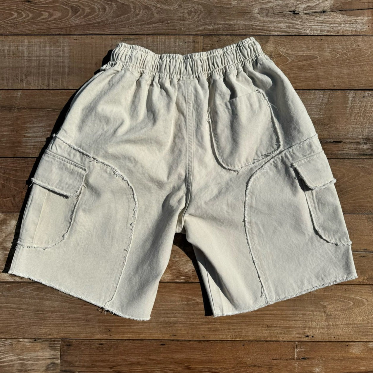 Unisex summer shorts, cut-off design, 2 colors