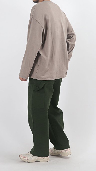 Regular fit street pants, Korean carpenter design.