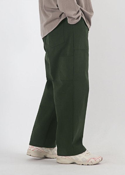 Street fashion regular pants, Korean made carpenter style.