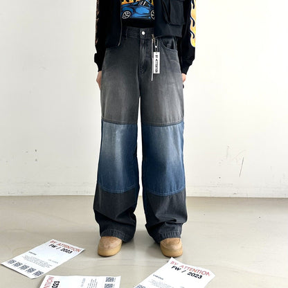 Street style denim jeans, Korean-made.