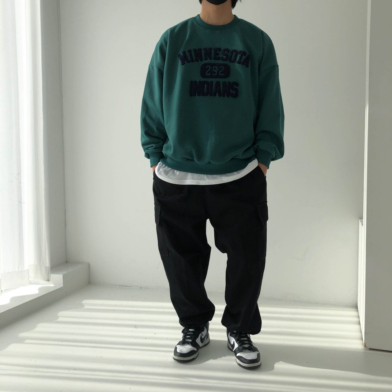 [Potato Club]  "Minnesota" 3D English Lettering Sweater (PTC18)