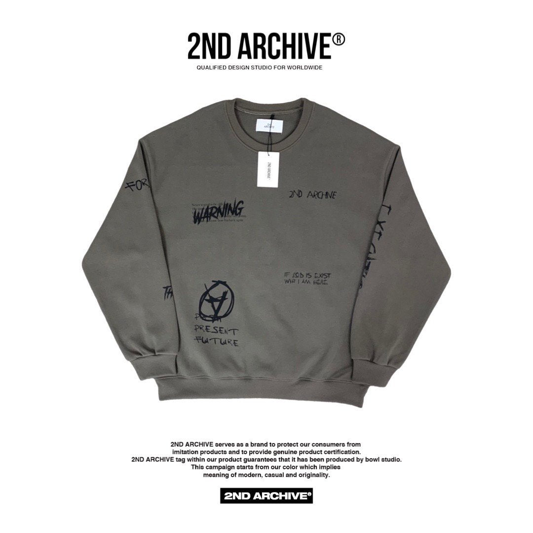 [2nd Archive] Anarchy Print Signature Sweater (SAB78)