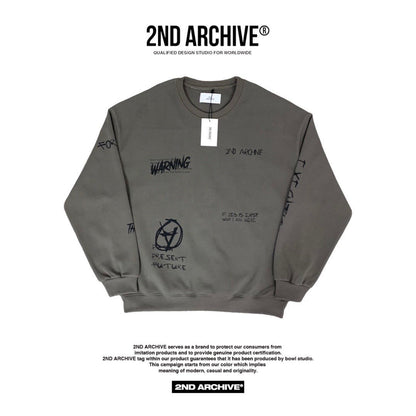 [2nd Archive] Anarchy Print Signature Sweater (SAB78)