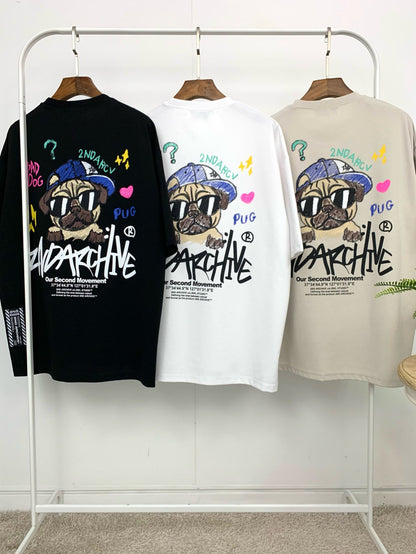 [2nd Archive]新しいパグクレヨンTシャツ(SAB145)