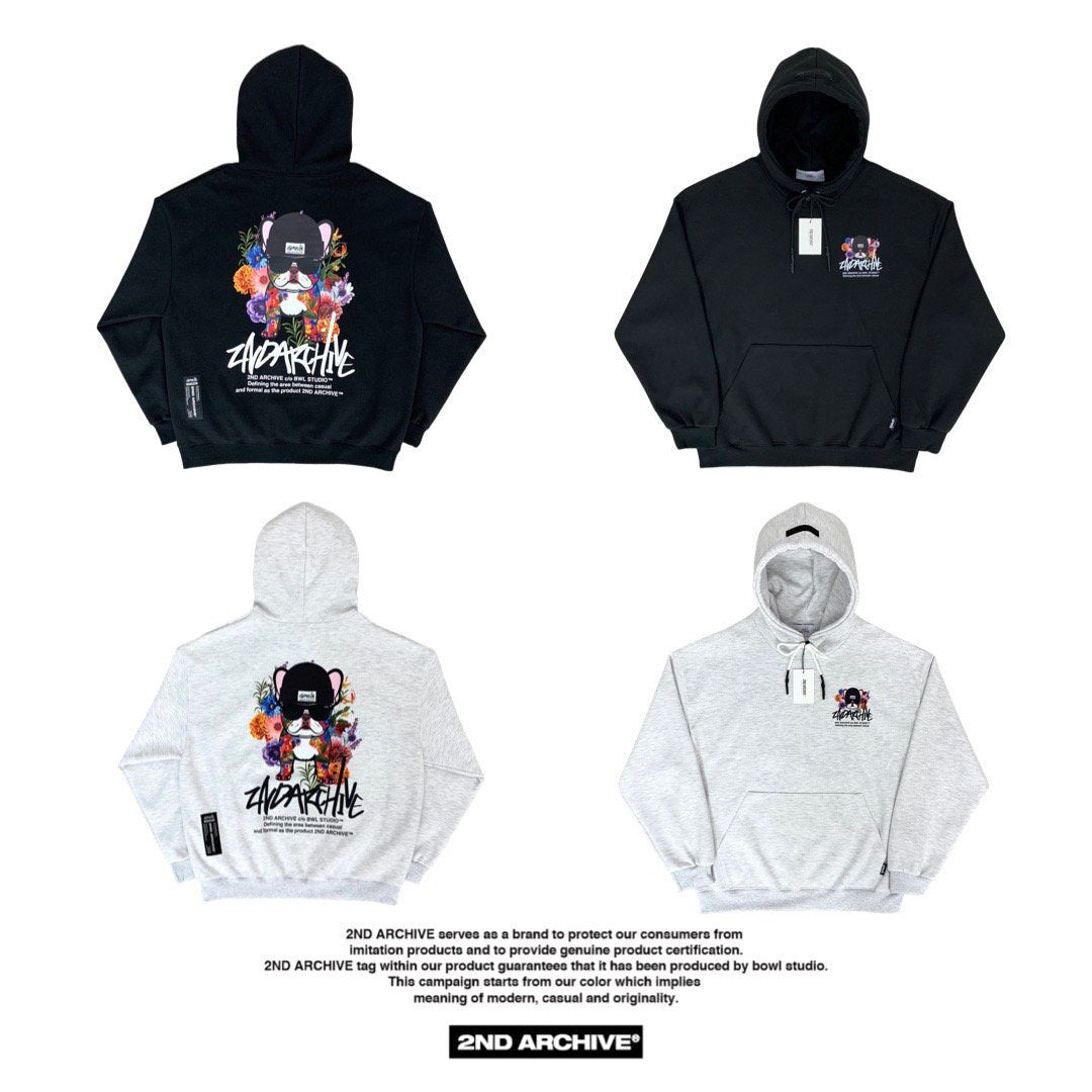 [2nd Archive]Flower Bulldog Hoodie(SAB56)